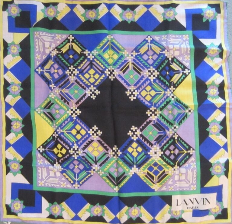 2 Carrés Lanvin en soie