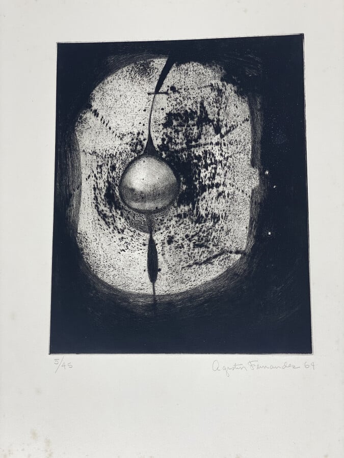 Agustin FERNANDEZ (1928-2006) - Lettres à un Genou , Alain Bosquet , 1964 - 7 p…