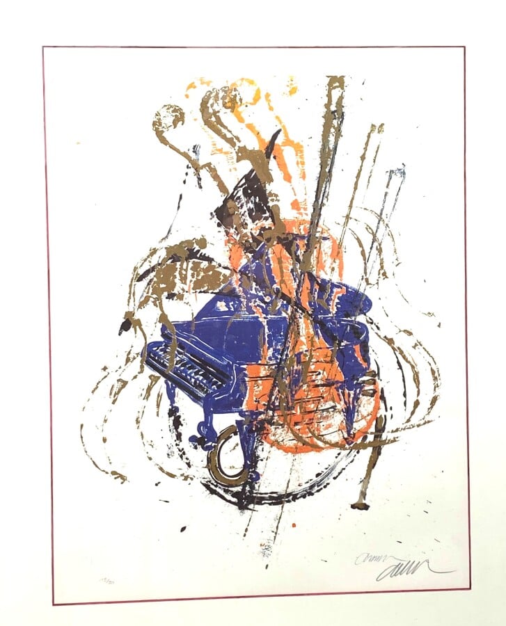 ARMAN (1928-2005) - Concerto de Monaco - Lithographie en couleurs sur vélin, si…