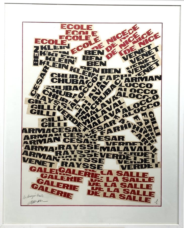 ARMAN (1928-2005) - Ecole de Nice II (Otmezguine, Moreau, 50) - Lithographie et…