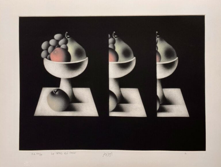 AVATI Mario " le temps qui passe" 2 lithographies (en l'état)