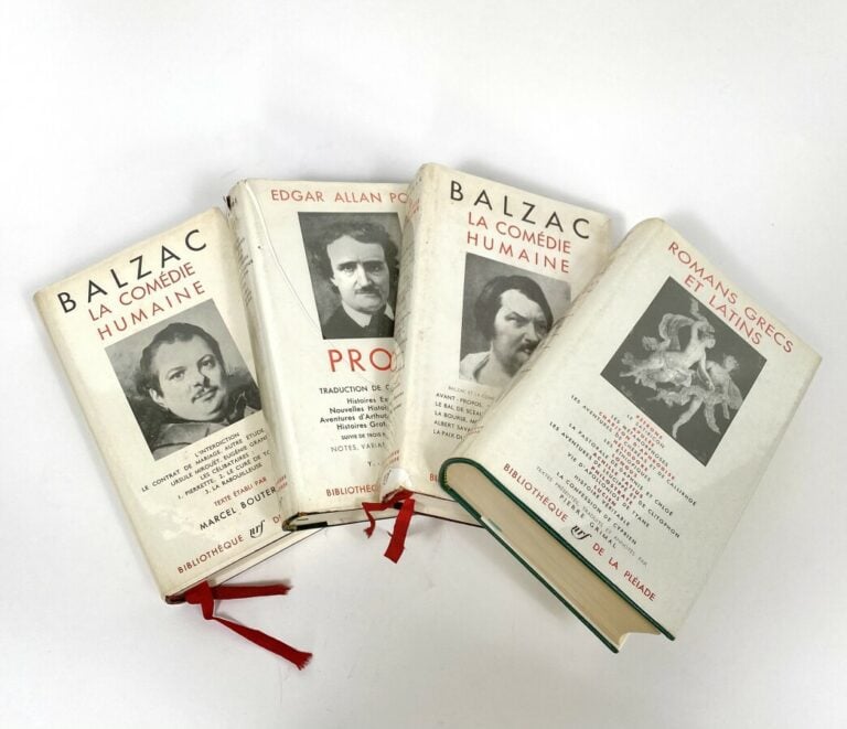 BIBLIOTHEQUE DE LA PLEIADE. - Ensemble de 4 volumes : Edgar Allan POE (Prose),…