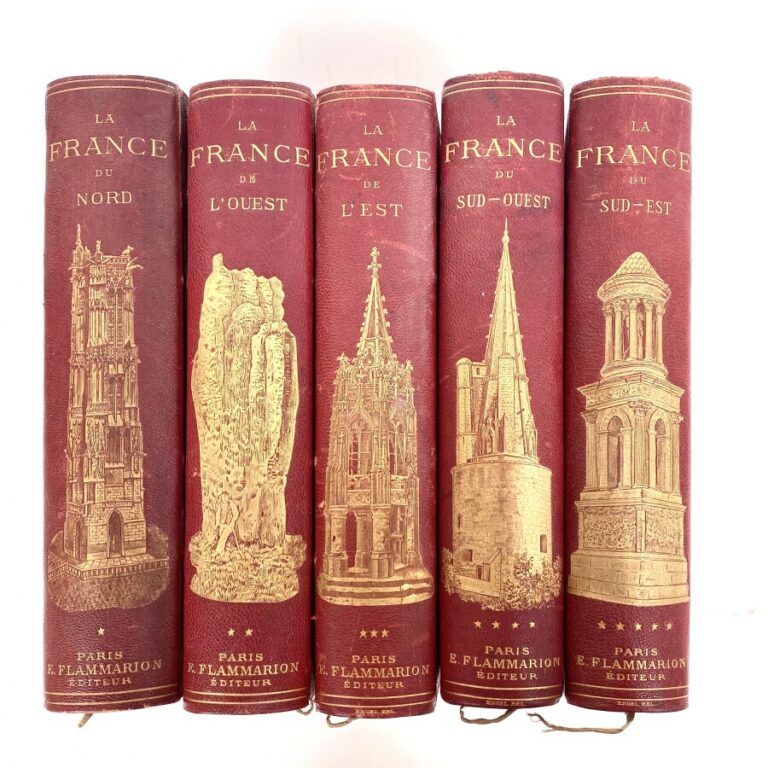 Ch. BROSSARD. Géographie pittoresque et populaire de la France. 5 volumes. 1900…