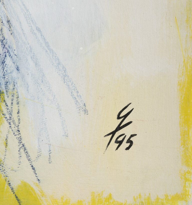 Charles H. HERRMANN (1933-2013) - Sans titre 1995, - Acrylique sur papier marou…