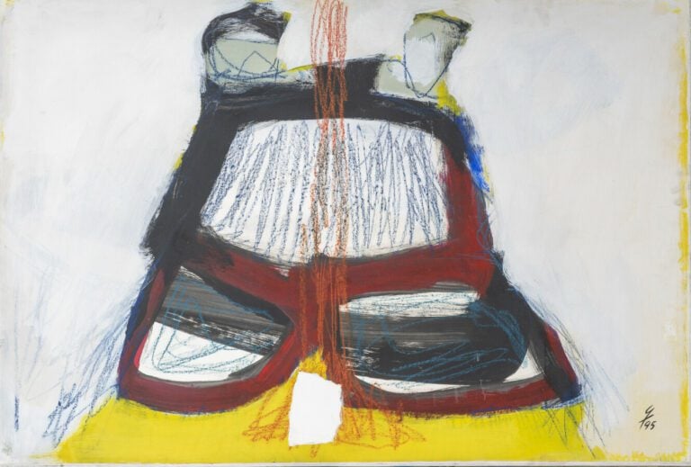 Charles H. HERRMANN (1933-2013) - Sans titre 1995, - Acrylique sur papier marou…