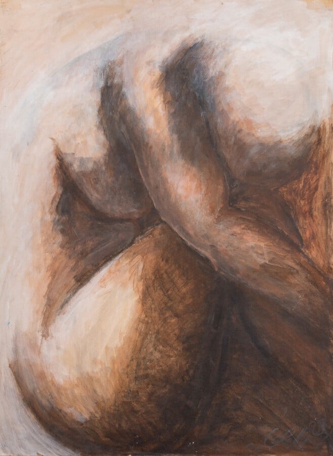 Colette CARPENTIER- LACOMBE (1963-) - Composition - Huile sur panneau, signée e…