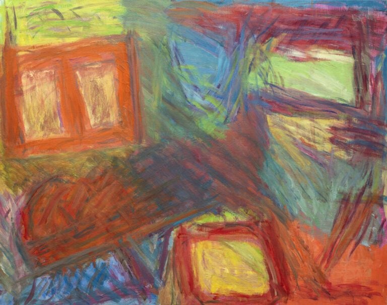 David LAN-BAR (1912-1987) - Composition abstraite, 1986 - Huile sur toile, sign…