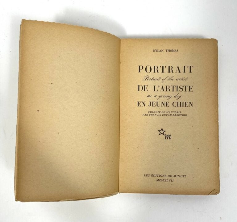 Dylan THOMAS. Portrait de l'artiste en jeune chien. Première édition, les Editi…