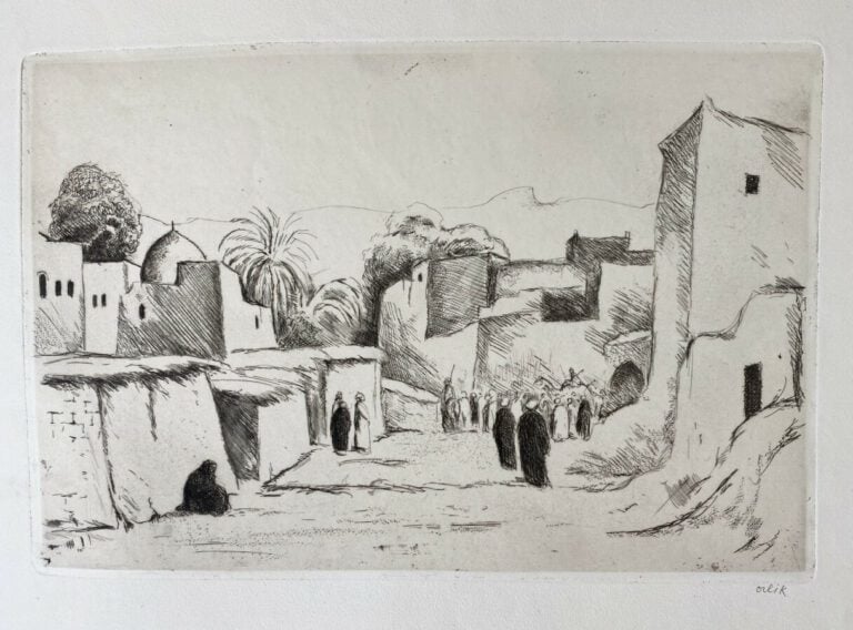 Emil ORLIK (1870-1932)(Tchèque) - Arabischer basar - au basar, 1927 (Glöckner 1…