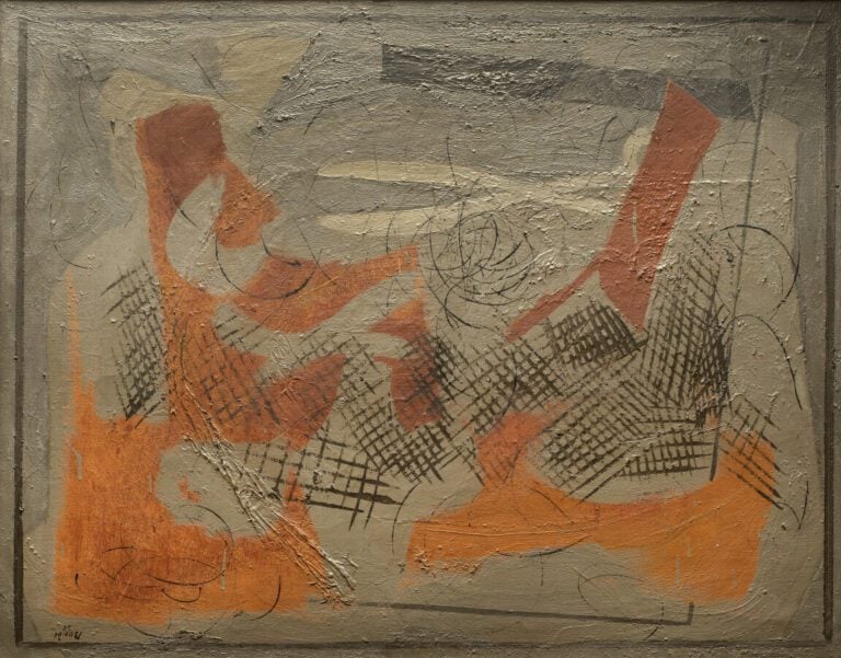 Francisco BORES (1898-1972) - Composition, 1927 - Huile et technique mixte sur…