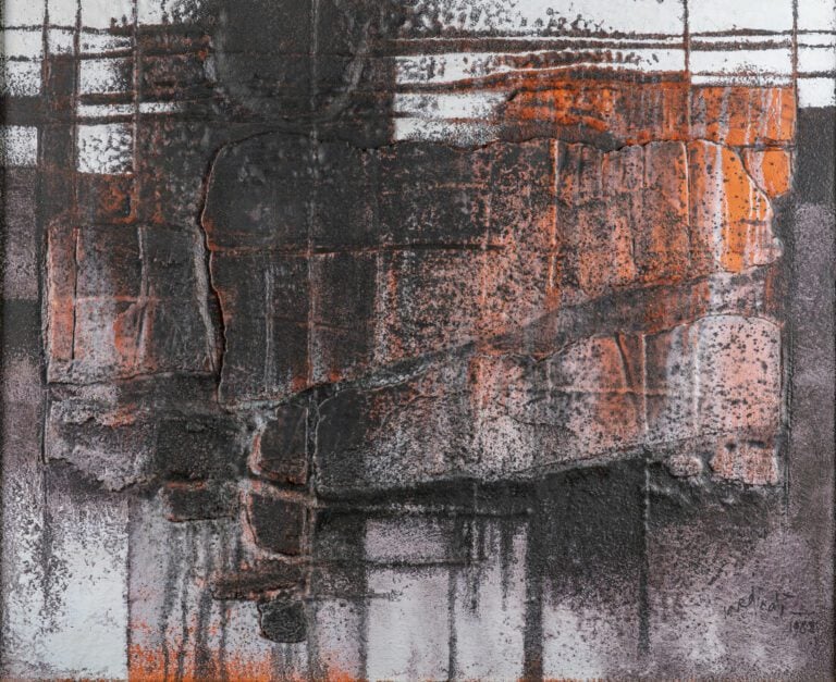 Franco CARDINALI (1926-1985) - Soleil noir sur le ravin, 1982 - Technique mixte…