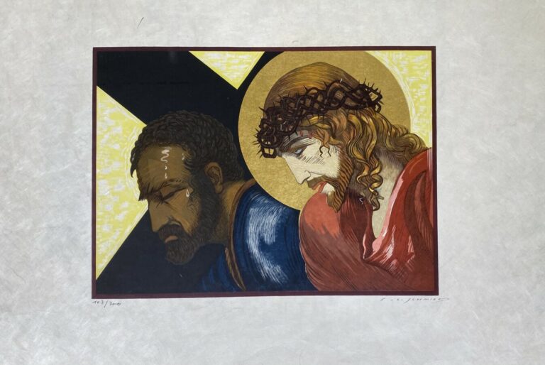 François-Louis SCHMIED (1873-1941) - Le Christ/Le Christ et Simon de Cyrène pla…
