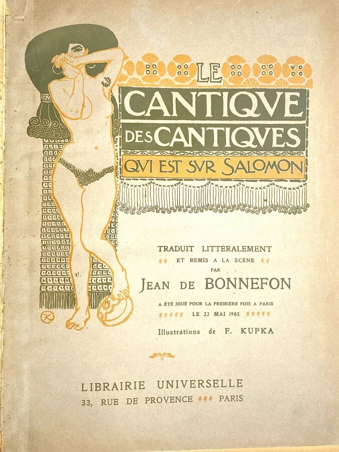 (Frantisek KUPKA) (1871-1957) - Cantique des Cantiques, qui est sur Salomon, tr…