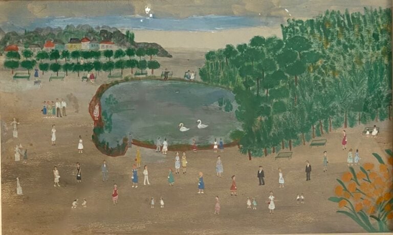 GAILLARD ANNICK - L'arbre - Huile sur toile, signée en bas à droite - 46 x 37.5…