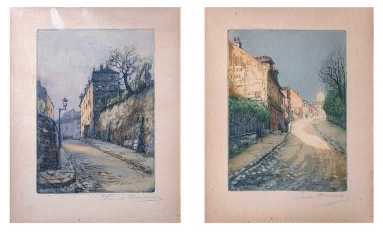 Gen PAUL (1895-1975) Eugène Paul dit - Rue des Saules et Rue de l'Abreuvoir - 2…