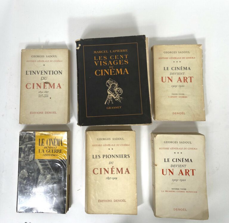 Georges SADOUL - Histoire générale du cinéma - Denoël, 1951,1952 - 4 tomes - -…