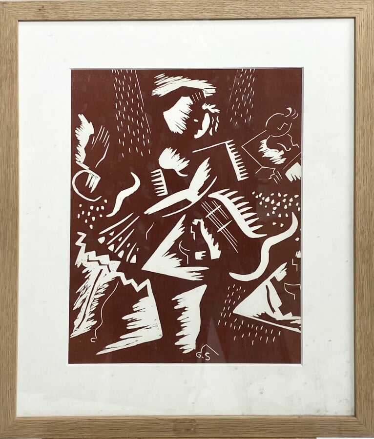 Gino SEVERINI (1883-1966) - Composition, 1939 - Lithographie en couleurs, monog…