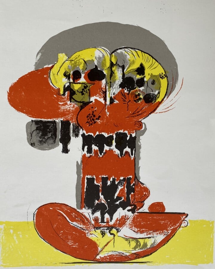 Graham SUTHERLAND - Composition pour XXe Siècle, 1972 - Lithographie en couleur…