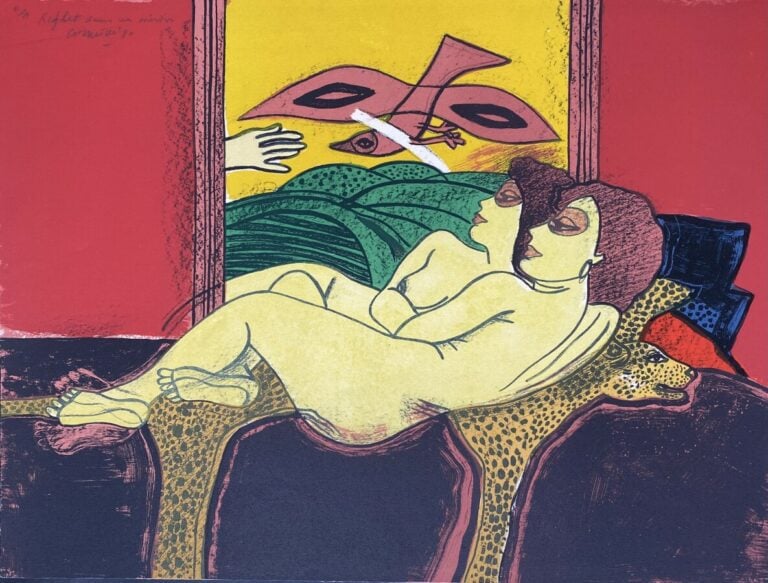 Guillaume CORNEILLE (1922-2010) - Reflet dans un miroir, 1980 - Lithographie en…