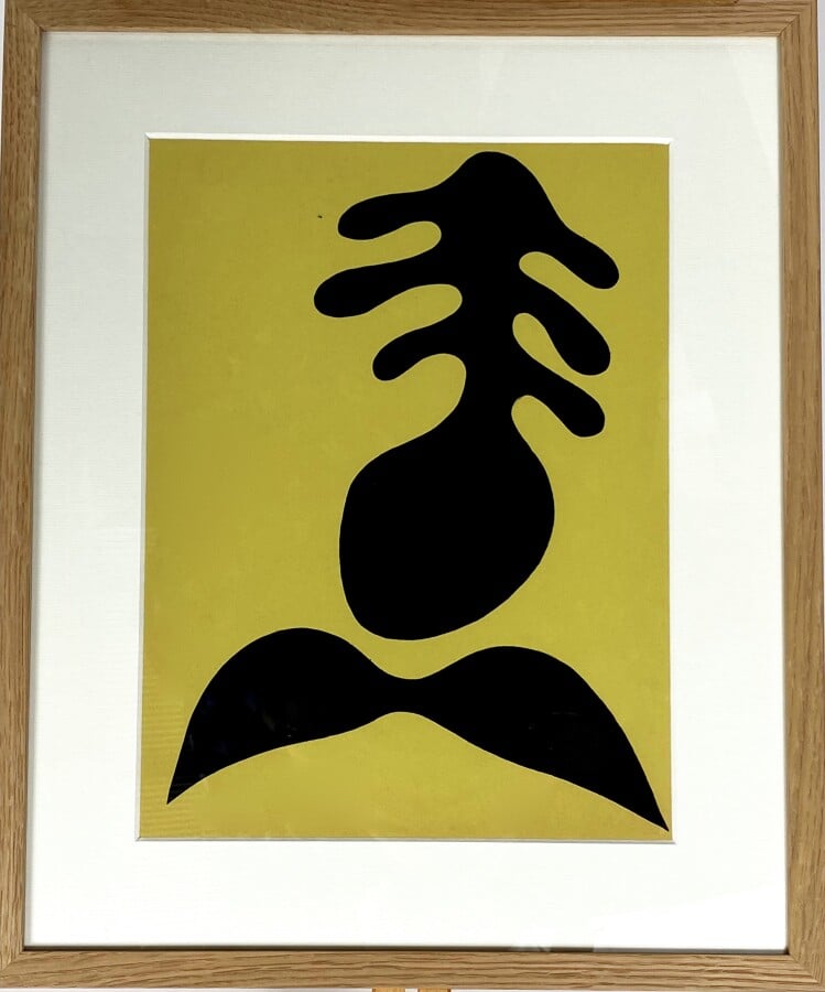 Hans ARP (1886-1966) - Moustaches et Squelette, 1951 - Lithographie en couleurs…