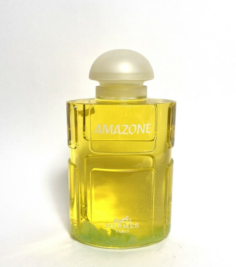 HERMES - Amazone - Deux flacons de parfum géant factice - Hauteur : 32 cm