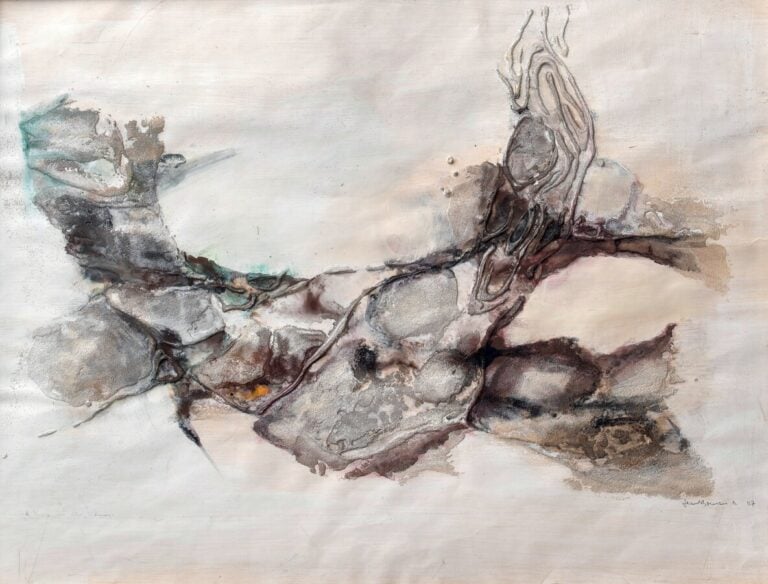 Jean BRISSON- DUVAL (1931-1999) - Composition, 1967 - Technique mixte sur papie…