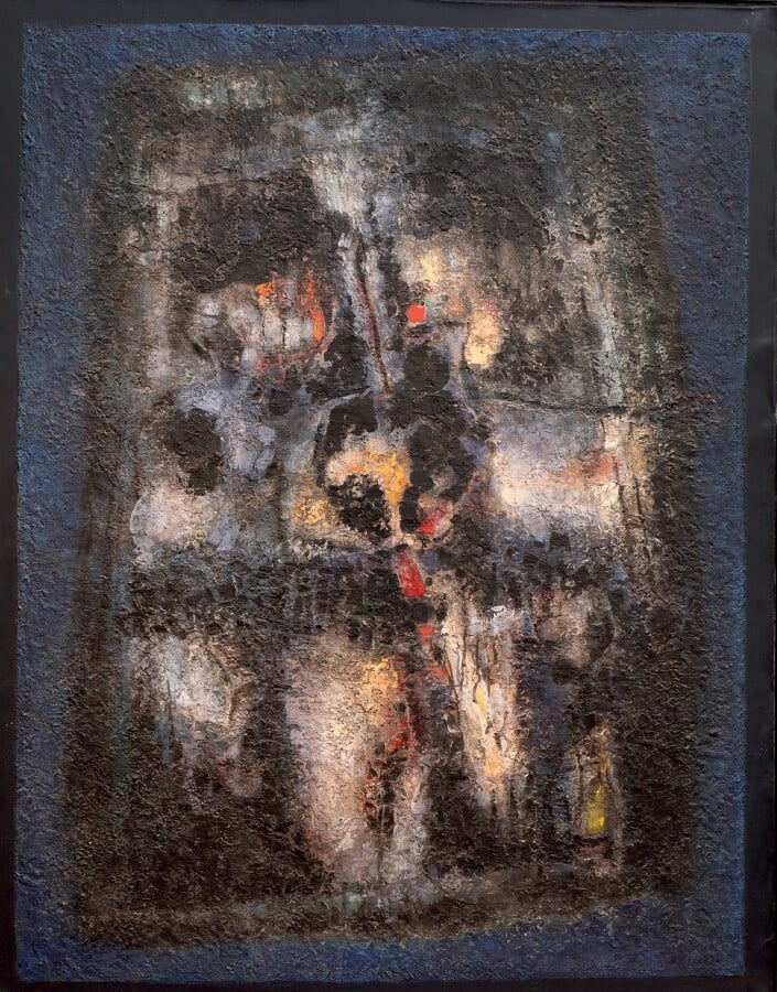 Jean BRISSON- DUVAL (1931-1999) - Composition, 1992 - Huile et technique mixte…