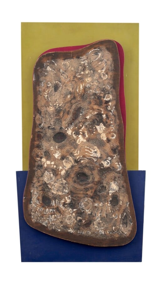 Jean BRISSON-DUVAL (1931-1999) - Composition - Relief en bois, composé de quatr…