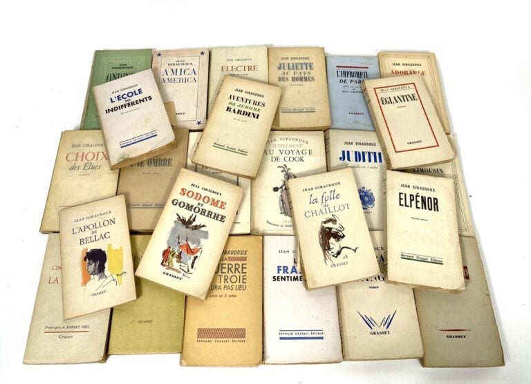 Jean GIRAUDOUX - Lot de 24 volumes, éditions Grasset : - Supplé