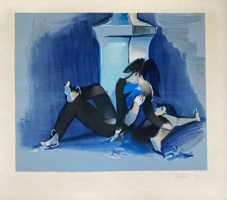 Jean HELION (1904-1987) - Le Couple, 1972 - Lithographie en couleurs, datée et…