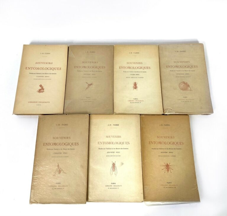 Jean-Henri FABRE - Souvenirs entomologiques - Séries1.2.3.4.5.6.8 - Ed Delagrav…