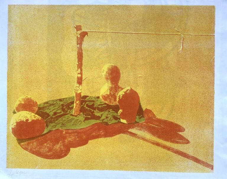 Jean LE GAC ( 1936 -) - Sans titre - - Le chariot ravageur, 1948 - Deux Lithogr…