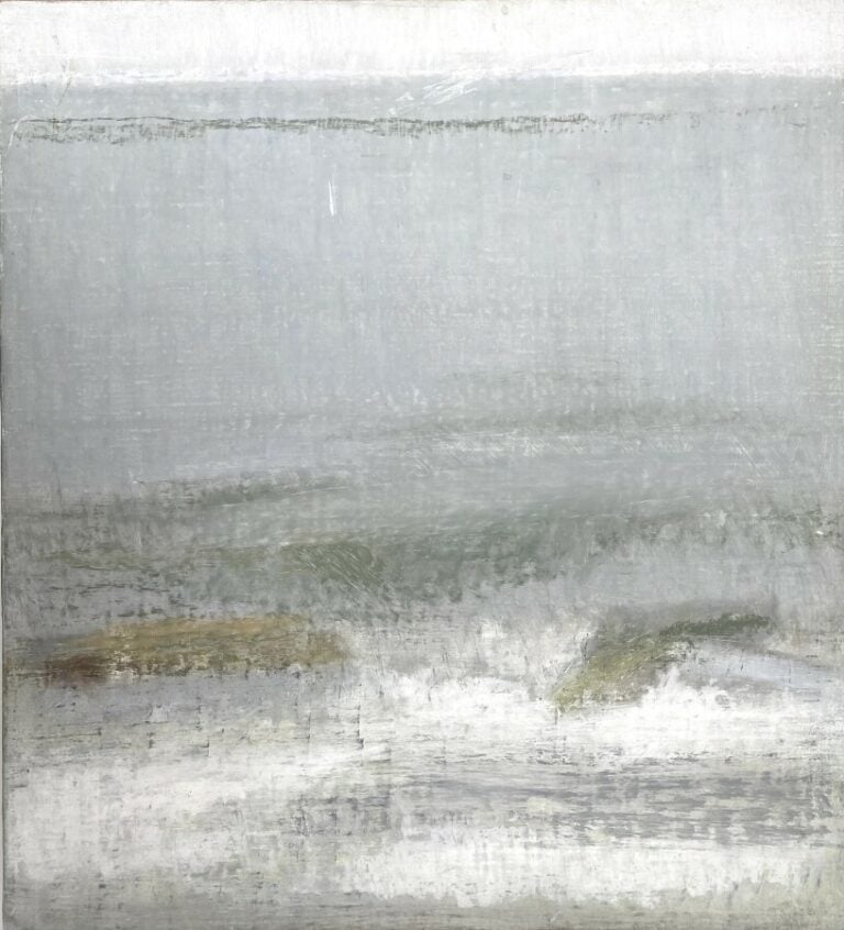 JEROME BOST - - Mer , - pastel à l'huile sur toile, signé et daté au dos - 55x5…
