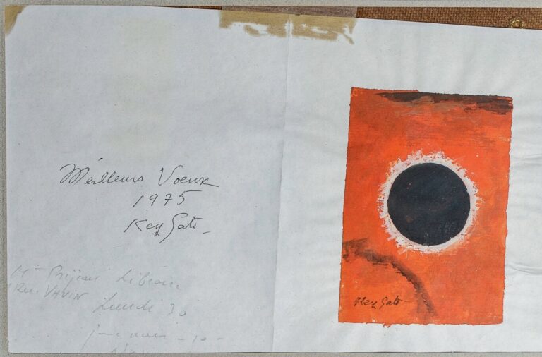 Key SATO (1906-1978) - Composition, 1975 - Gouache sur papier, signée en bas à…