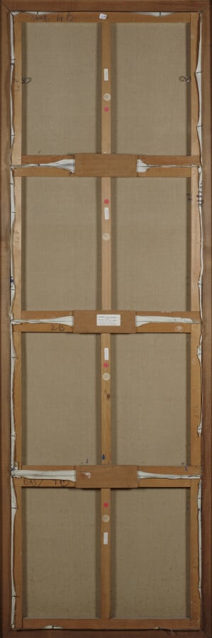 Ladislas KIJNO (1921-2012) - Compositions,1961 - 4 huiles sur toile dans un mêm…