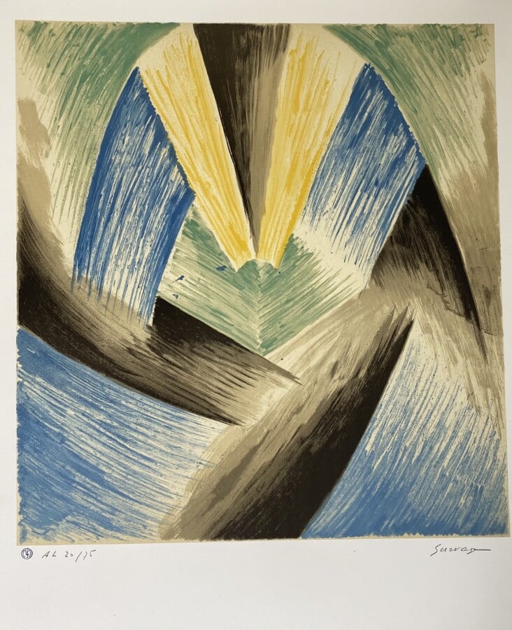 Léopold SURVAGE (1879-1968) - Rythme coloré 1969 - Lithographie en couleurs, si…