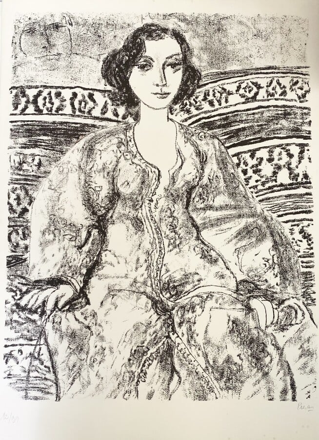 Leopoldo PRESAS (1915-2009) - Femme au chapeau; Femme ; Femme au collier - 3 Li…