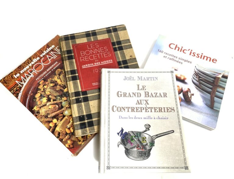 Lot de 4 livres de cuisine : "Le grand bazar aux contrepèteries" par Joël Marti…