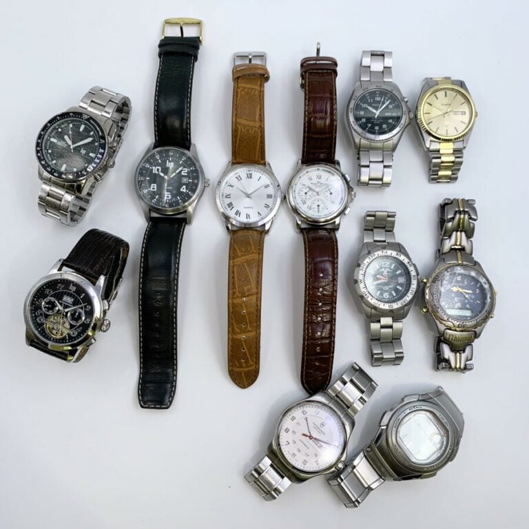LOT de onze BRACELETS MONTRES en métal comprenant les marques SEIKO, LIP, YONGE…