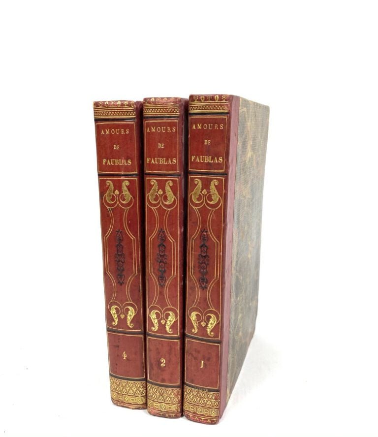 LOUVET DE COUVRAY. Les amours du chevalier de Faublas. Tomes 1, 2 et 4. 1821, A…