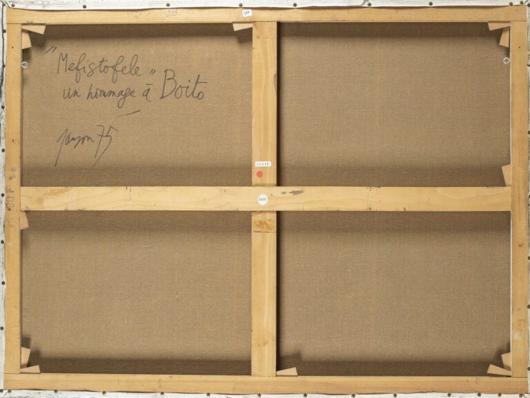 Marc JANSON (1930- ) - Méfistofele, un hommage à Boito, 1975 - Huile sur toile…