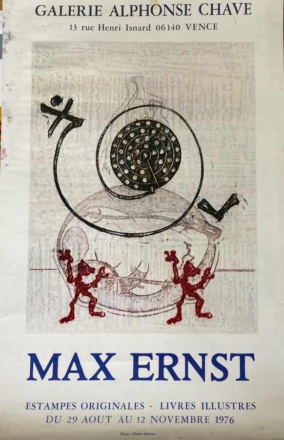 Max ERNST (1891-1976) - Max Ernst, Galerie du Chapitre, 1976-1977,, - Affiche l…