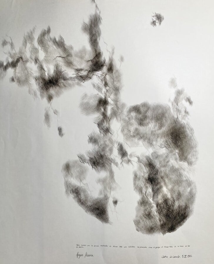 Michel HILD (XX)."Cristallin" lithographie, signée en bas à droite, dédicacée,…