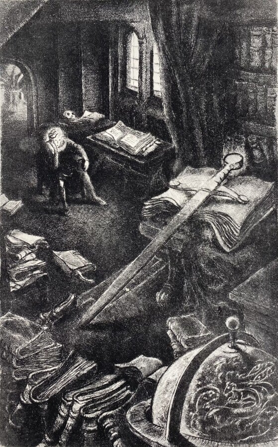 Michel HILD (XX)."Cristallin" lithographie, signée en bas à droite, dédicacée,…