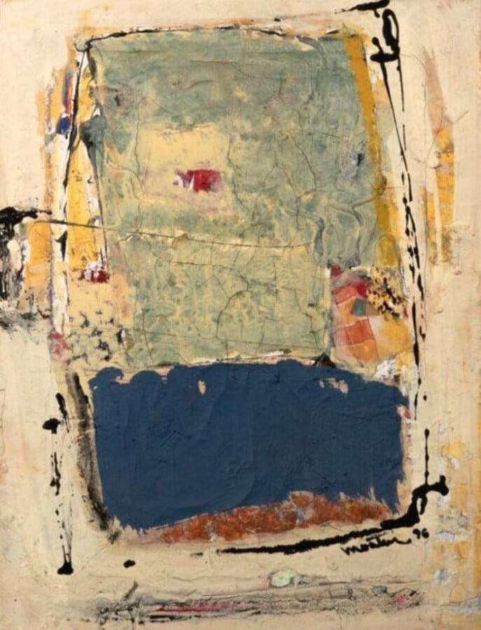 Moataz NASR (1961-) - école égyptienne - Composition, 1996 - Technique mixte su…