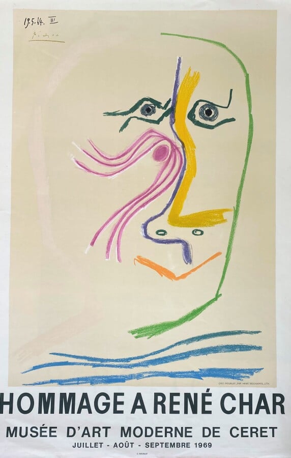 Pablo PICASSO (1881-1973) - Hommage à René Char - Musée d'Art Moderne de Céret,…