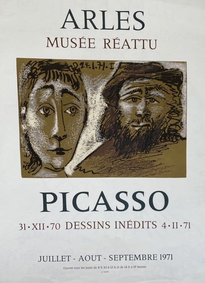 Pablo PICASSO (1881-1973) - Picasso , Dessins Inédits, Musée Réattu, Arles , Ju…