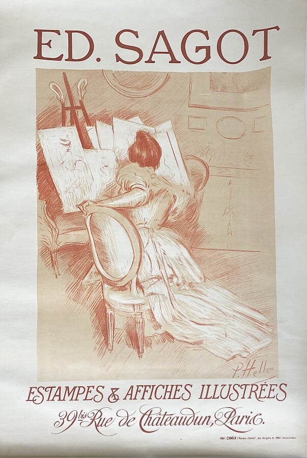 Paul-César HELLEU (1859-1927) - Estampes et Affiches IIlustrée, 39 rue de Chate…