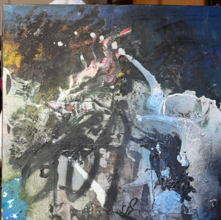 Philippe Charpentier( 1949). Composition, 2002. Huile sur toile, 49.5 x 49.5 cm