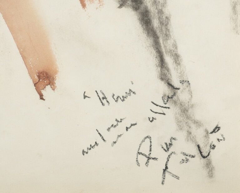 Pierre TAL COAT (1905-1985) - Faille dans le rocher, 1950 - Aquarelle et fusain…